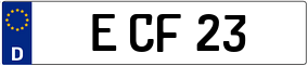 Trailer License Plate